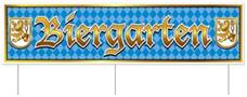 Plastic Jumbo Biergarten Yard Sign