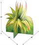 3-D Tropical Grass Prop