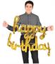 Script Happy Birthday Balloon Streamer
