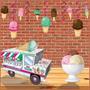 3-D Ice Cream Truck Centerpiece