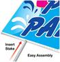 Plastic Pool Party Yard Sign