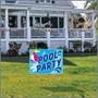 Plastic Pool Party Yard Sign