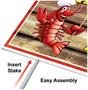 Plastic Crawfish Boil Yard Sign
