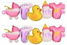 Baby Girl Balloon Streamers