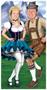 Oktoberfest Couple Photo Prop Stand-Up
