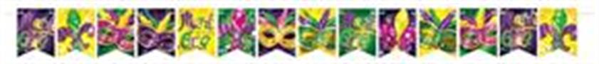 Foil Mardi Gras Streamer