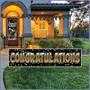 Metallic Congrats Grad Pennant Banner