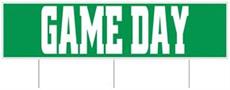 Plastic Jumbo Game Day Yard Sign