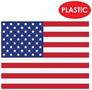 Plastic American Flag Placemats