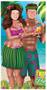 Luau Couple Photo Prop Stand-Up