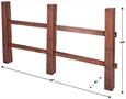 3-D Brown Fence Prop