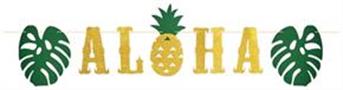 Glittered Aloha Streamer