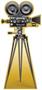 Red Carpet Movie Camera Stand-Up