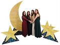 Starry Night Crescent Moon Stand-Up