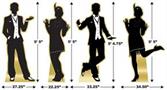Great 20's Dancer Silhouette Stand-Ups
