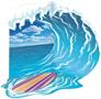 Luau Surfing Photo Prop Stand-Up