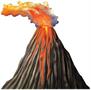 Luau Volcano Stand-Up