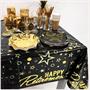 Metallic Happy Retirement Tablecover