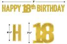 Foil Happy "18th" Birthday Streamer