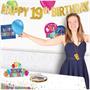 Foil Happy "19th" Birthday Streamer