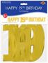 Foil Happy "19th" Birthday Streamer