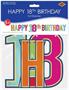 Foil Happy "18th" Birthday Streamer