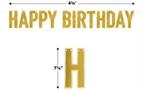 Foil Happy Birthday Streamer