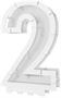 Balloon Mosaic Number "2" Frame