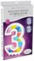 Balloon Mosaic Number "3" Frame