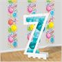 Balloon Mosaic Number "7" Frame