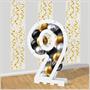 Balloon Mosaic Number "9" Frame