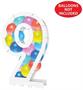 Balloon Mosaic Number "9" Frame