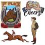Vintage Horse Racing Cutouts