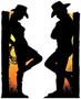 Western Silhouette Stand-Ups