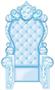 3-D Wntr Wndrlnd Ice Crystal Throne Prop