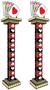 Casino 3-D Tall Column Props