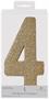 3-D Glittered "4" Centerpiece