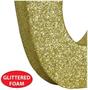 3-D Glittered "6" Centerpiece
