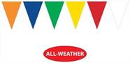 Multi-Color Oversized Pennant Banner