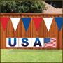 Red, White & Blue Oversized Pennant Bnr