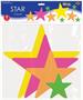 Neon Star Cutouts