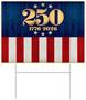 Plastic Semiquincentennial Yard Sign