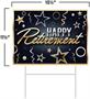 Plastic Happy Retirement Yard Sign