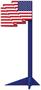 3-D American Flag Prop