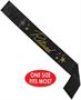 Glittered Retired Satin Sash