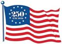 Semiquincentennial Flag Cutouts