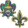 Jumbo Mardi Gras Cutouts