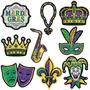 Mini Mardi Gras Cutouts