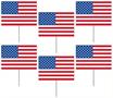 Plastic American Flag Yard Signs