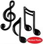 Molded Plastic Musical Notes